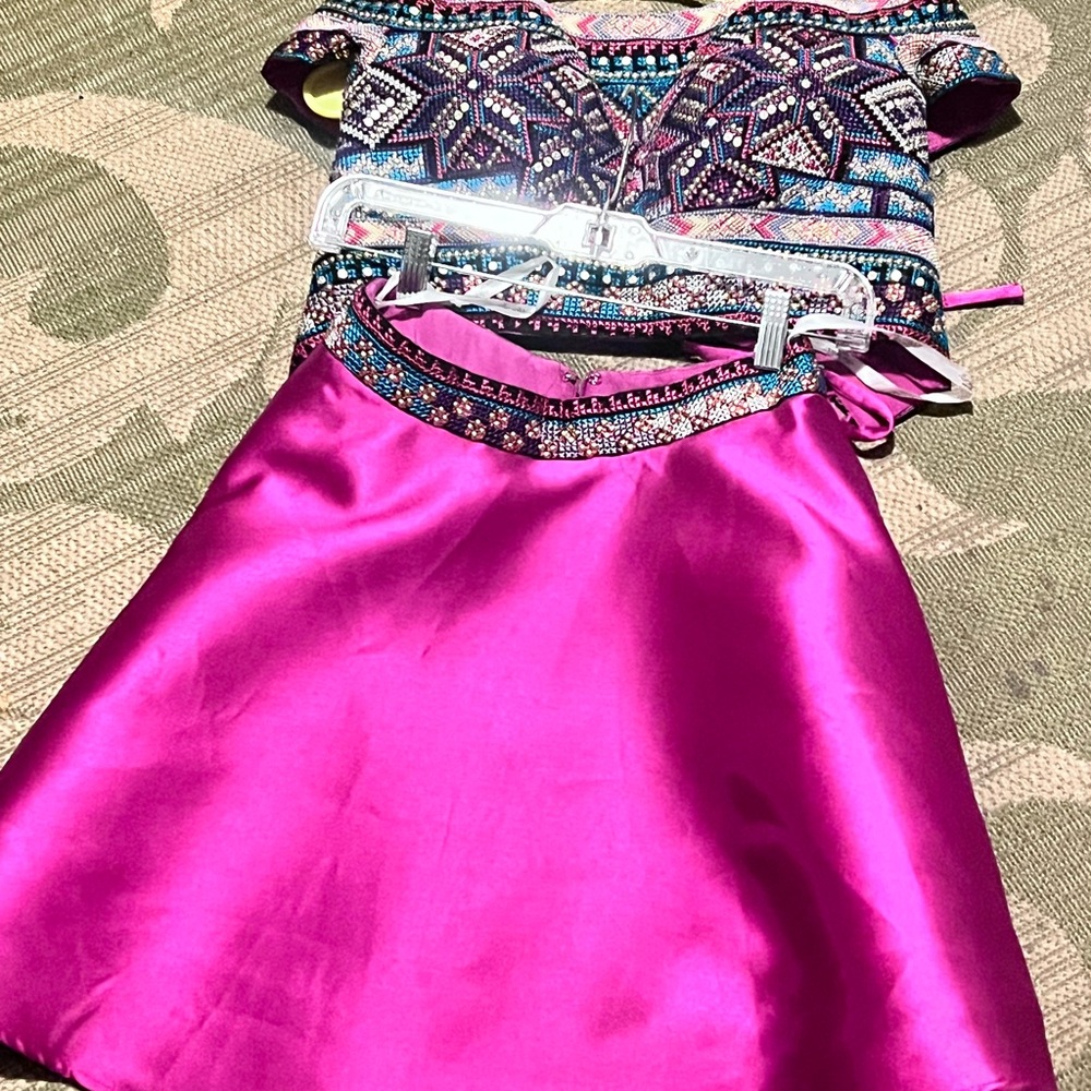 Ellie Wilde Vibrant Pink Skater Skirt